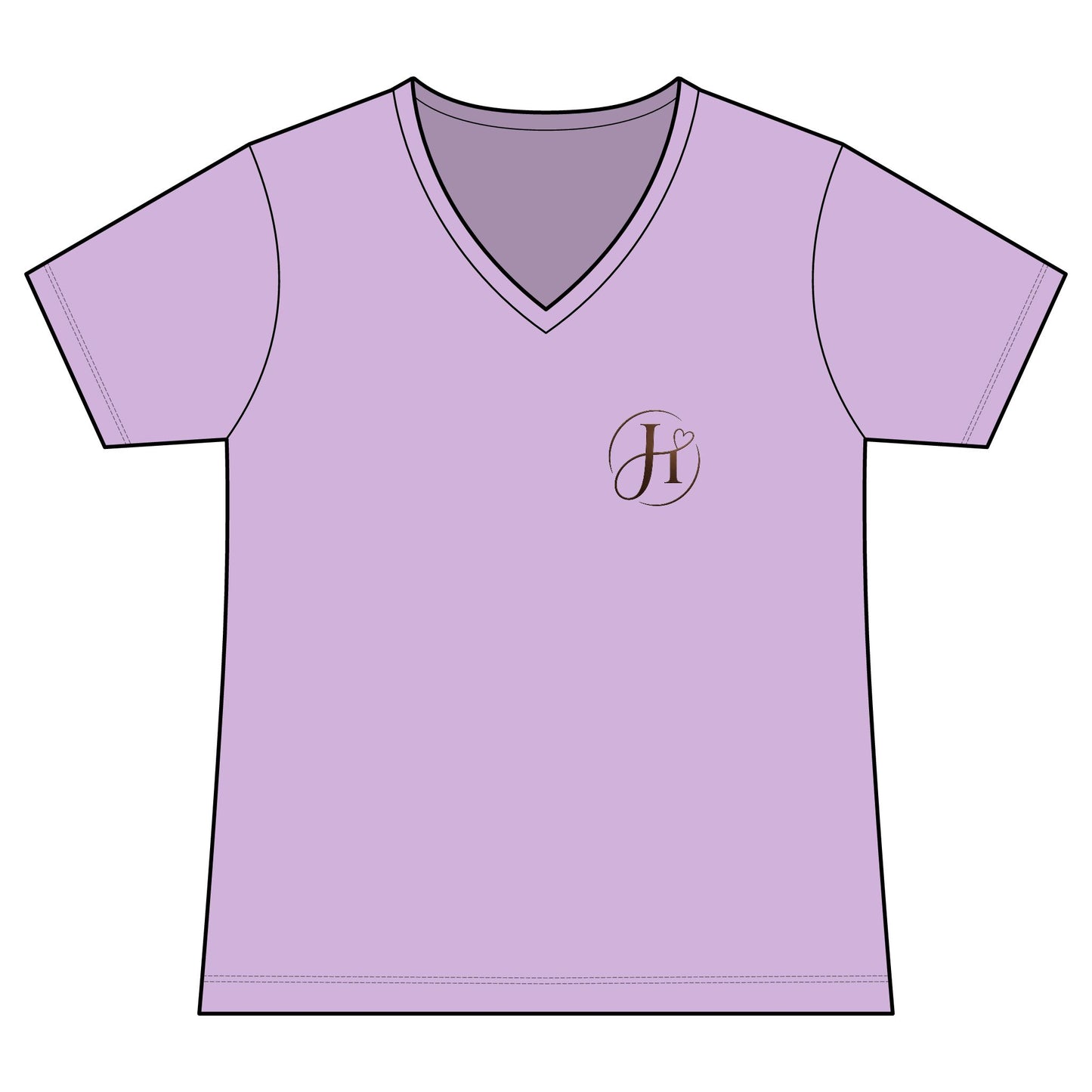 Becoming Her V-Neck Tee — Soft Heart, Strong Spirit | Christian Faith & Pilates Apparel
